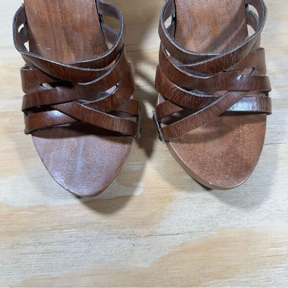 MIA Y2K Brown Heeled Sandals Women’s Size 7 - Picture 5 of 8